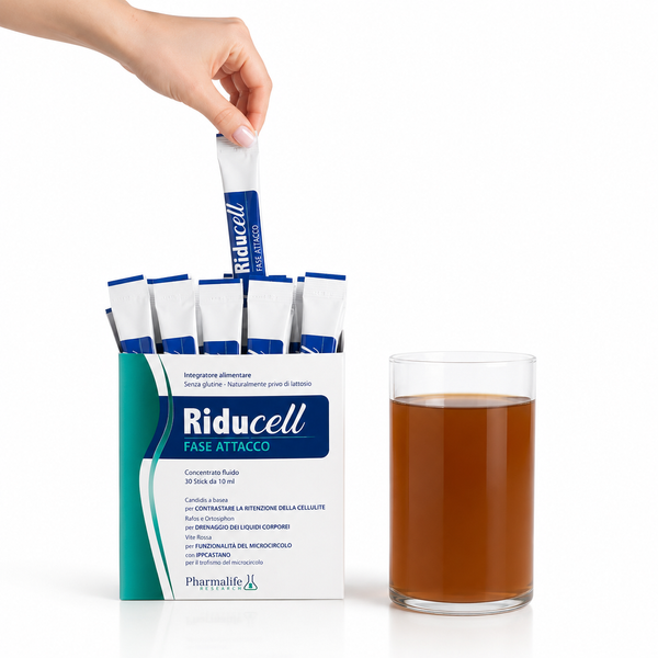 Диетическая добавка для выведения лишней жидкости Riducell , 30 стиков , Италия 214706 фото